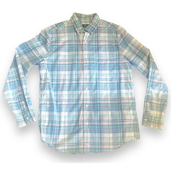 Vineyard Vines Mens Plaid Murray Shirt Size Medium Long Sleeve Button Down - Picture 1 of 7